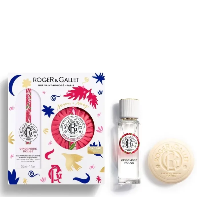 Roger&GalletGingembre Rouge Coffret Eau Parfumée Bienfaisante - Savon Parfumé
