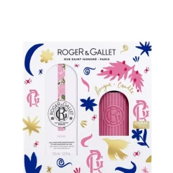 Roger&GalletRose Coffret Eau Parfumée Bienfaisante - Bougie Parfumée