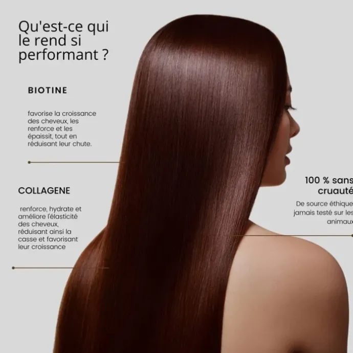 RoseBaie ParisBiotine x Collagène Masque Reparation, Pousse et Reconstruction