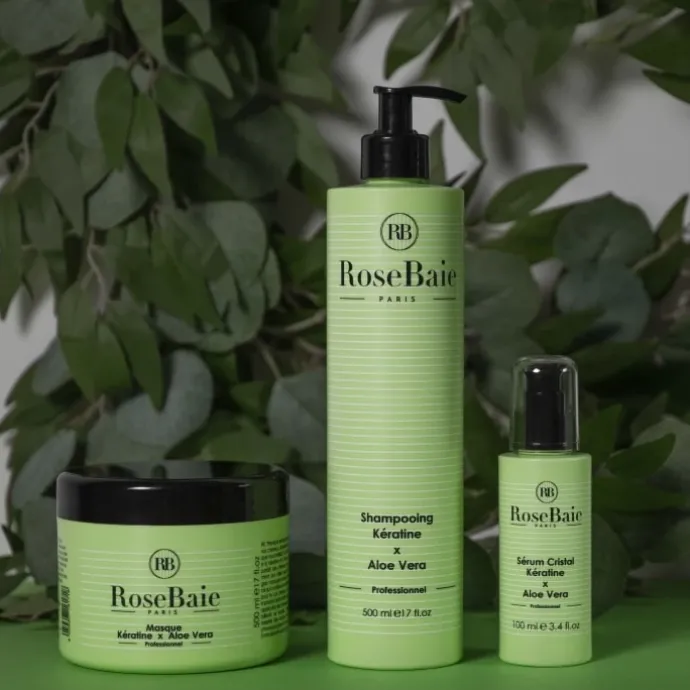 RoseBaie ParisKératine x Aloe Vera Shampooing Hydrant et Purifiant