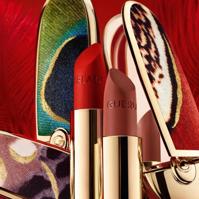 Rouge G de Guerlain Majestic Feathers L’Écrin Bijou Double Miroir - Songbird