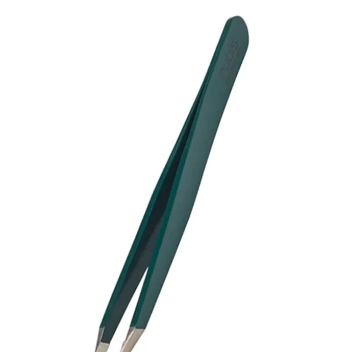 RubisPince Classique Verte Pince à Épiler Professionnelle pour les Sourcils