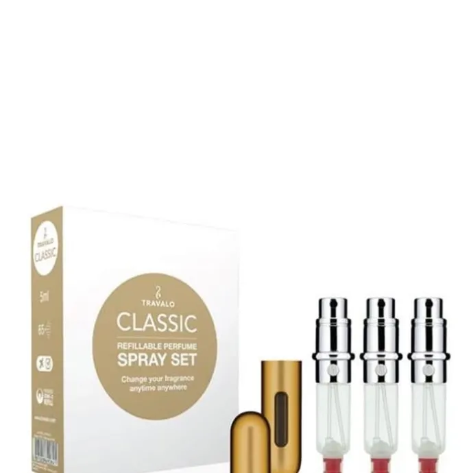 Travalo Coffret Vaporisateur de Sac Rechargeable Or